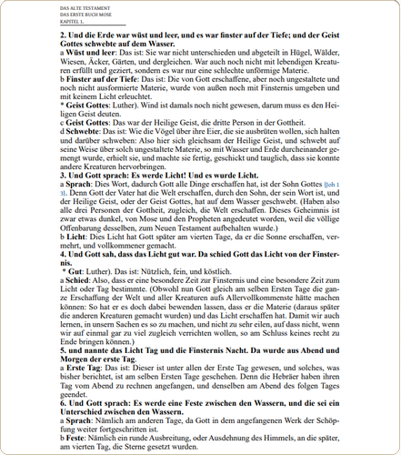 Moderne Leseseite der Verstehbibel